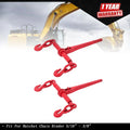 Set of 2 Ratchet Load Binders for Tie Down Chains (5/16" - 3/8")