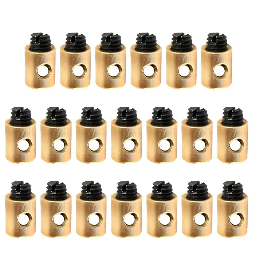 Set of 20 Brake Cable Nipple Screws for Motorcycle Throttle Connection