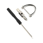 Miniature Screwdriver Keychain with Slotted Functionality for Universal Use
