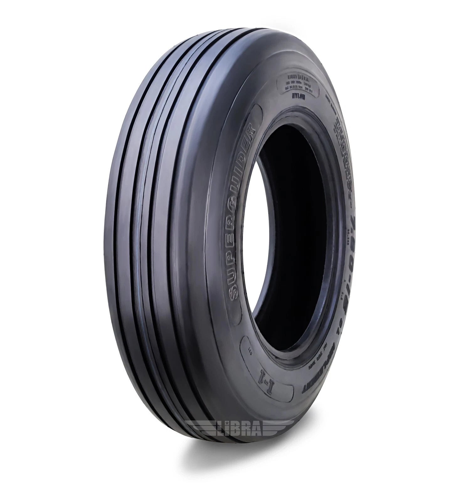 7.6L-15 Rib Implement Tire I-1 Pattern 8 Ply for Heavy Duty Equipment (16007)