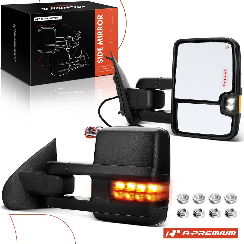 Pair Power Towing Mirrors for Chevy Silverado 1500 