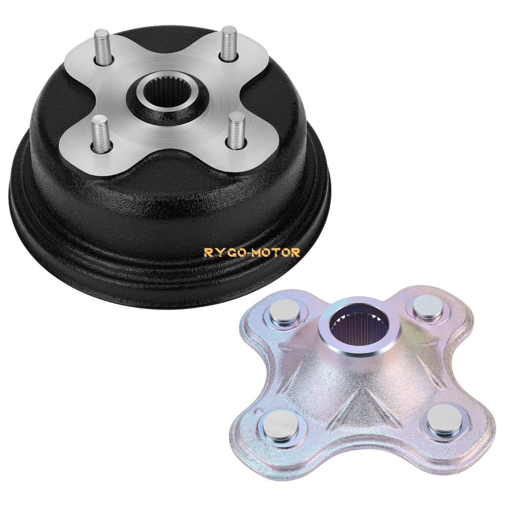 Rear Brake Drum & Wheel Hub Kit for Yamaha Kodiak 400 4x4 (1993–1999)