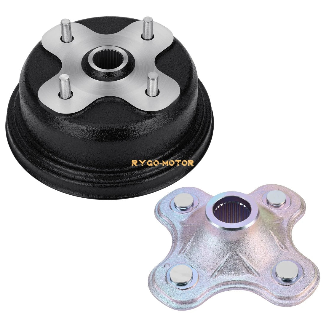 Rear Brake Drum & Wheel Hub Kit for Yamaha Kodiak 400 4x4 (1993–1999)