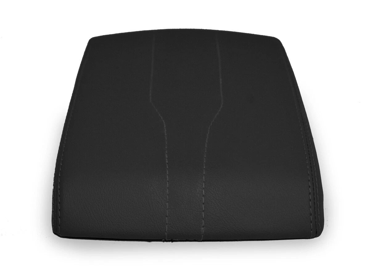Console Lid Armrest Cover for Chevrolet Traverse (2018–2020) Black PVC Leather