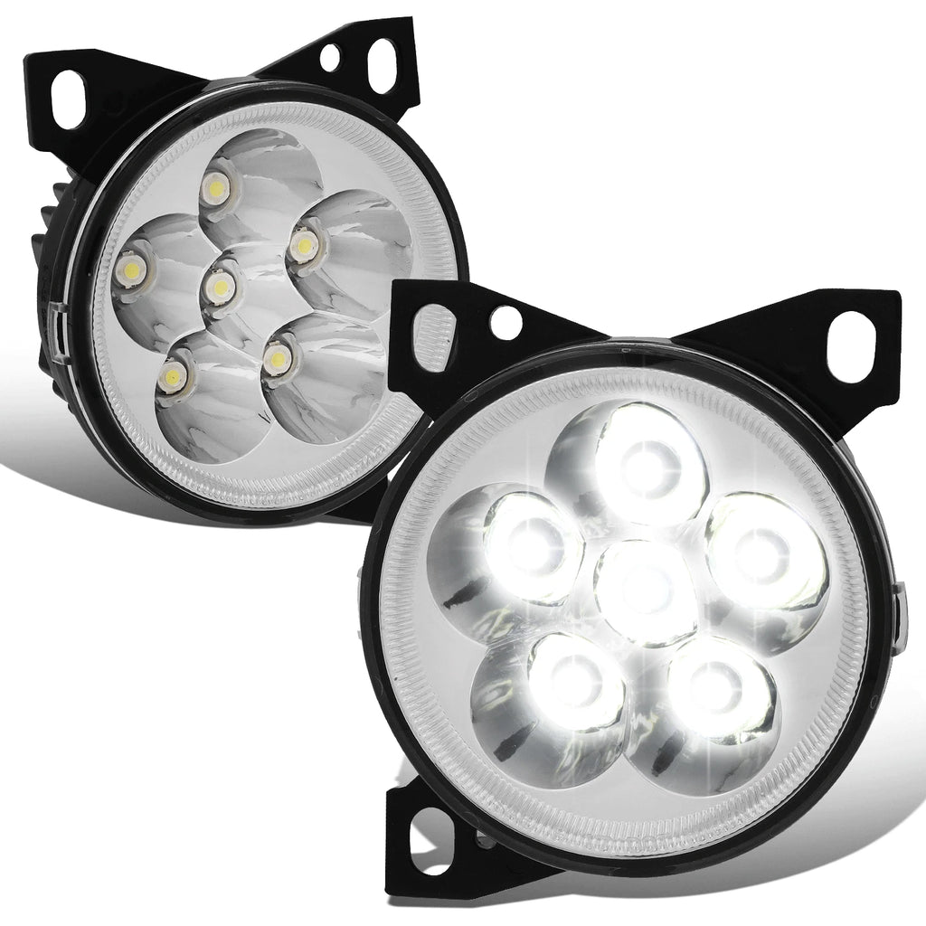 Set of 2 LED Front Bumper Fog Light Lamps for Peterbilt 579 587, Kenworth T660 (2011–2020, 2008–2015)
