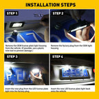 2Pc LED License Plate Light for Subaru WRX Legacy Forester (2013–2021)