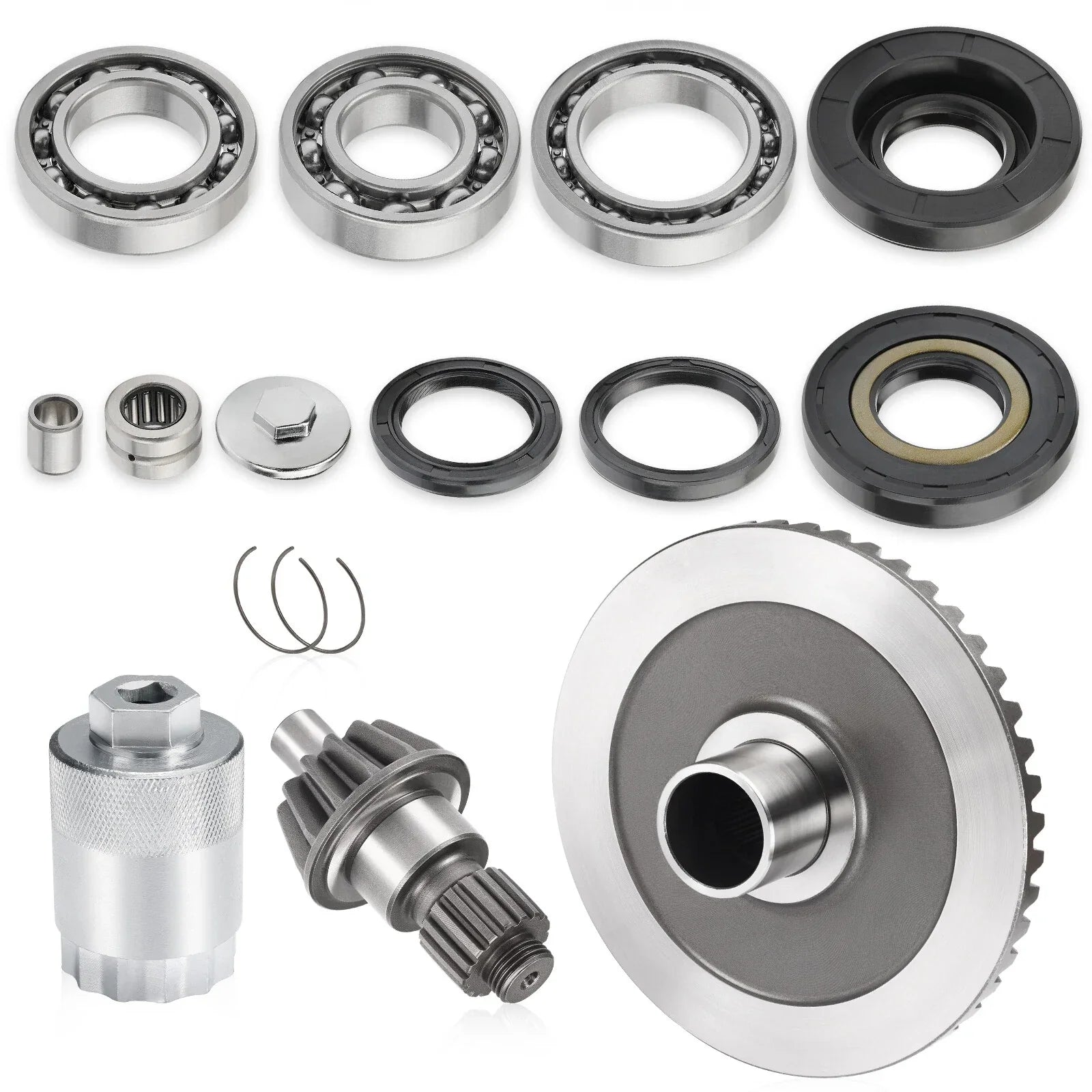Rear Diff Pinion Gear Kit & Nut Tool for Honda Rancher 350 400