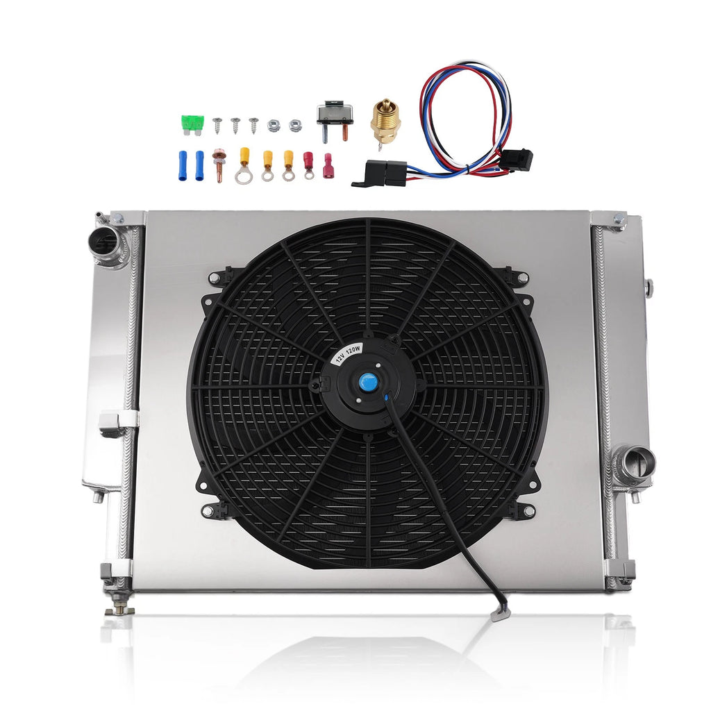 Aluminum Radiator Fan Kit for BMW E30 E36 325i 328i M3 (1988–1999)