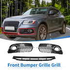 Set of 1 Front Lower Bumper Grille for Audi Q5 (2017) No. 8R0807681S Black