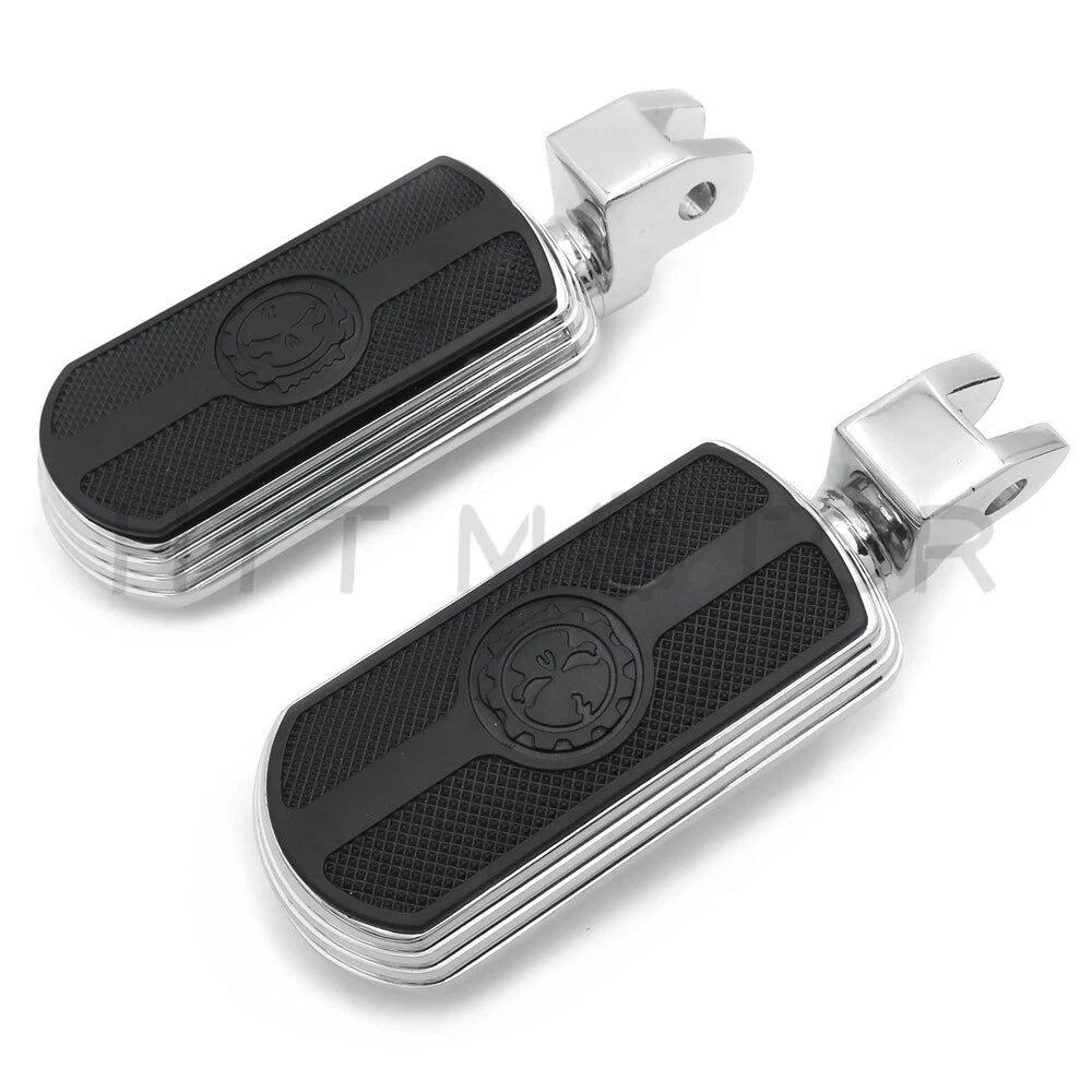 Skull Rubber Footpeg for Yamaha V-Star 1100 650 Stryker VMax Virago Bolt (1999–2023)