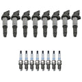 Set of 8 Ignition Coils & Spark Plugs for BMW E60 E63 E65 E53 V8