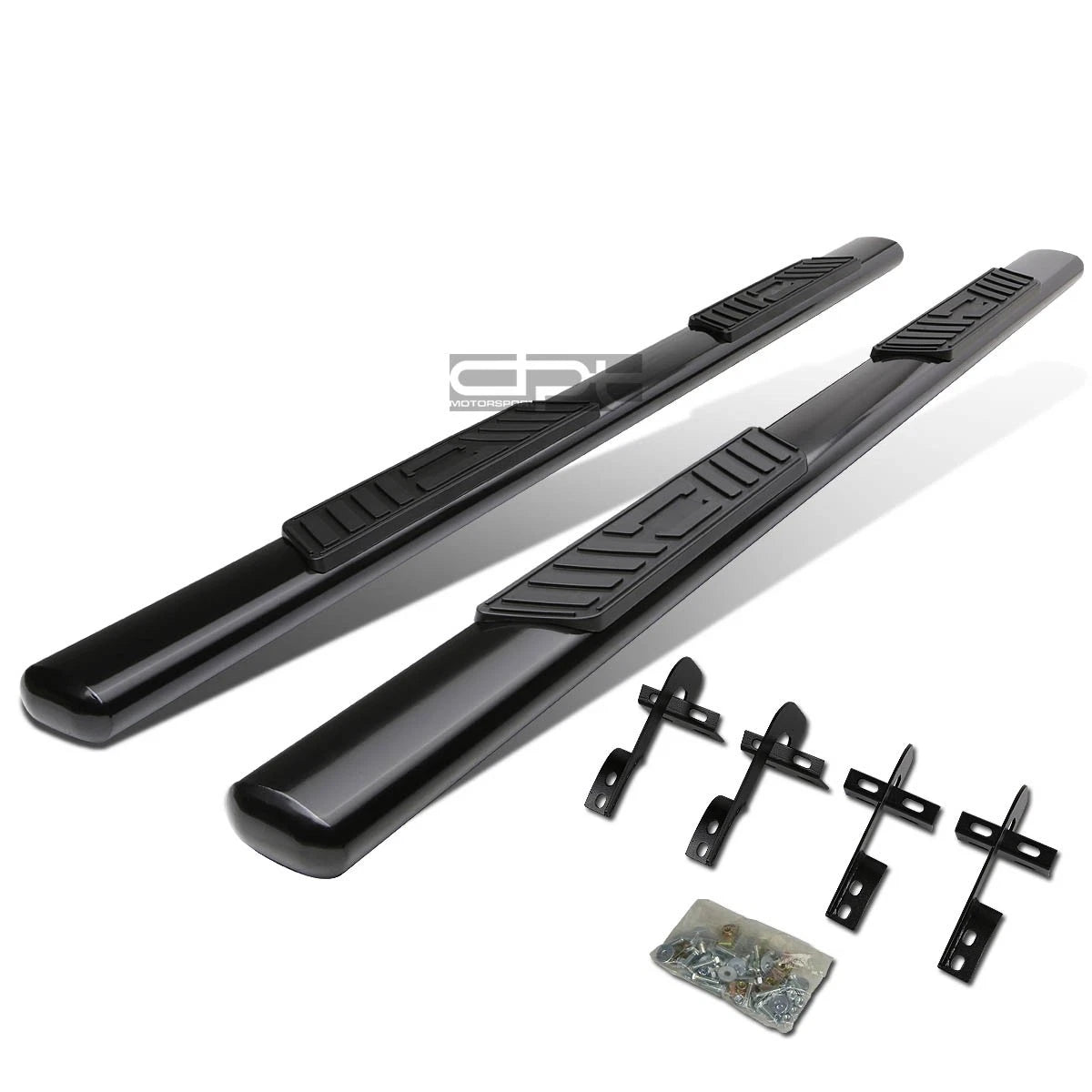5" Black Oval Side Step Nerf Bar Running Board for Ford F150 Supercrew (2004–2008)