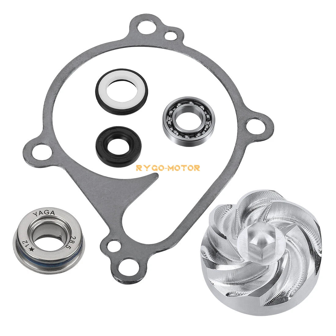 Water Pump Bearing Seal Impeller Gasket Kit for Kawasaki KFX700 (2004–2009, 2011)