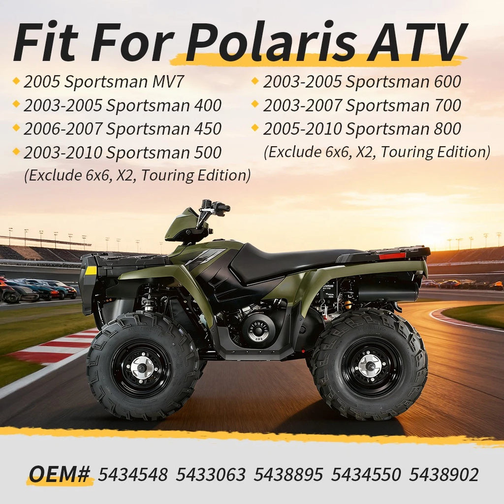 Complete Rear Lower Upper A-arm Kit for Polaris Sportsman 450 500 600 700 800 (2003–2014)