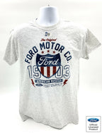 Ford T-Shirt Light Gray Vintage 1903 American Muscle for Ford Motor Co (1903–1903)