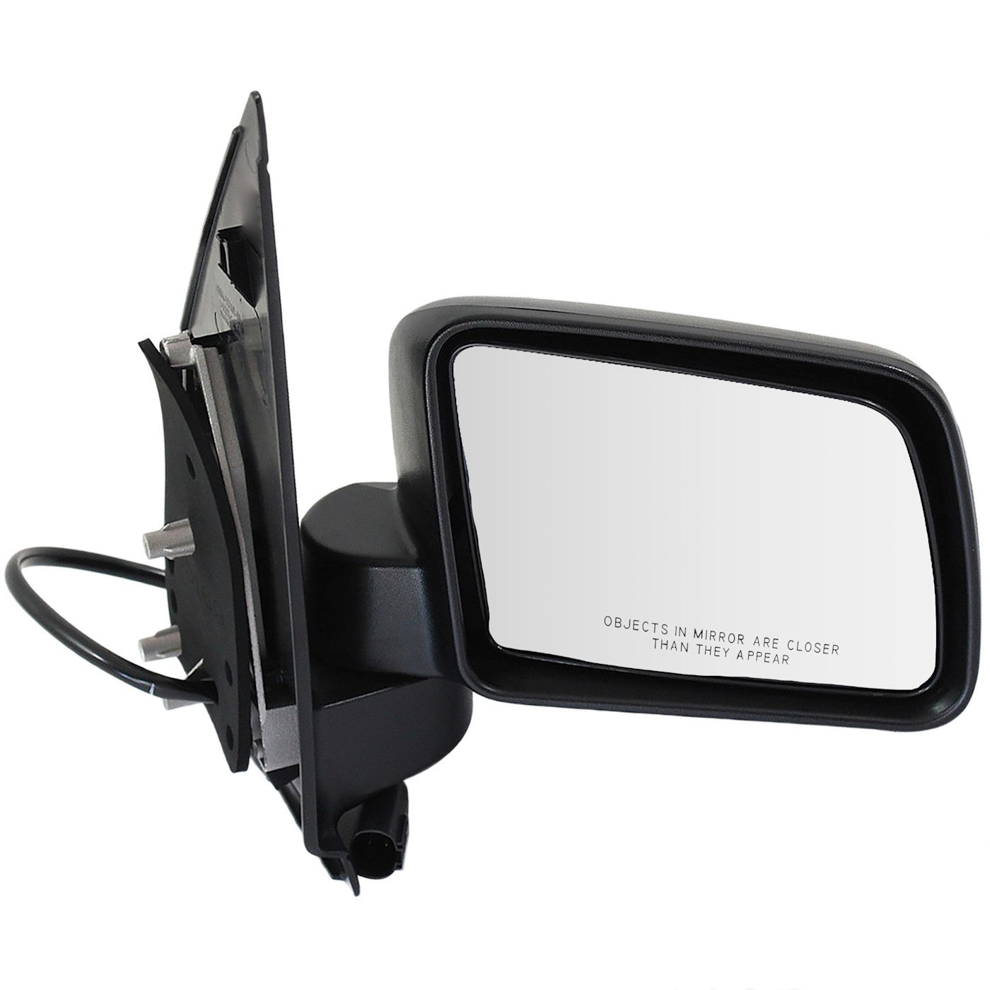Right Side Power Mirror for Ford Transit Connect (2010–2011) Heated Black