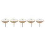 5 Pcs 2" Sisal Cloth Buffing Wheel for Polishing Stainless Steel