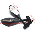 LED Turn Signal Integrated Mirror for Suzuki GSX-R GSXR 600 750 Hayabusa (2001–2023)