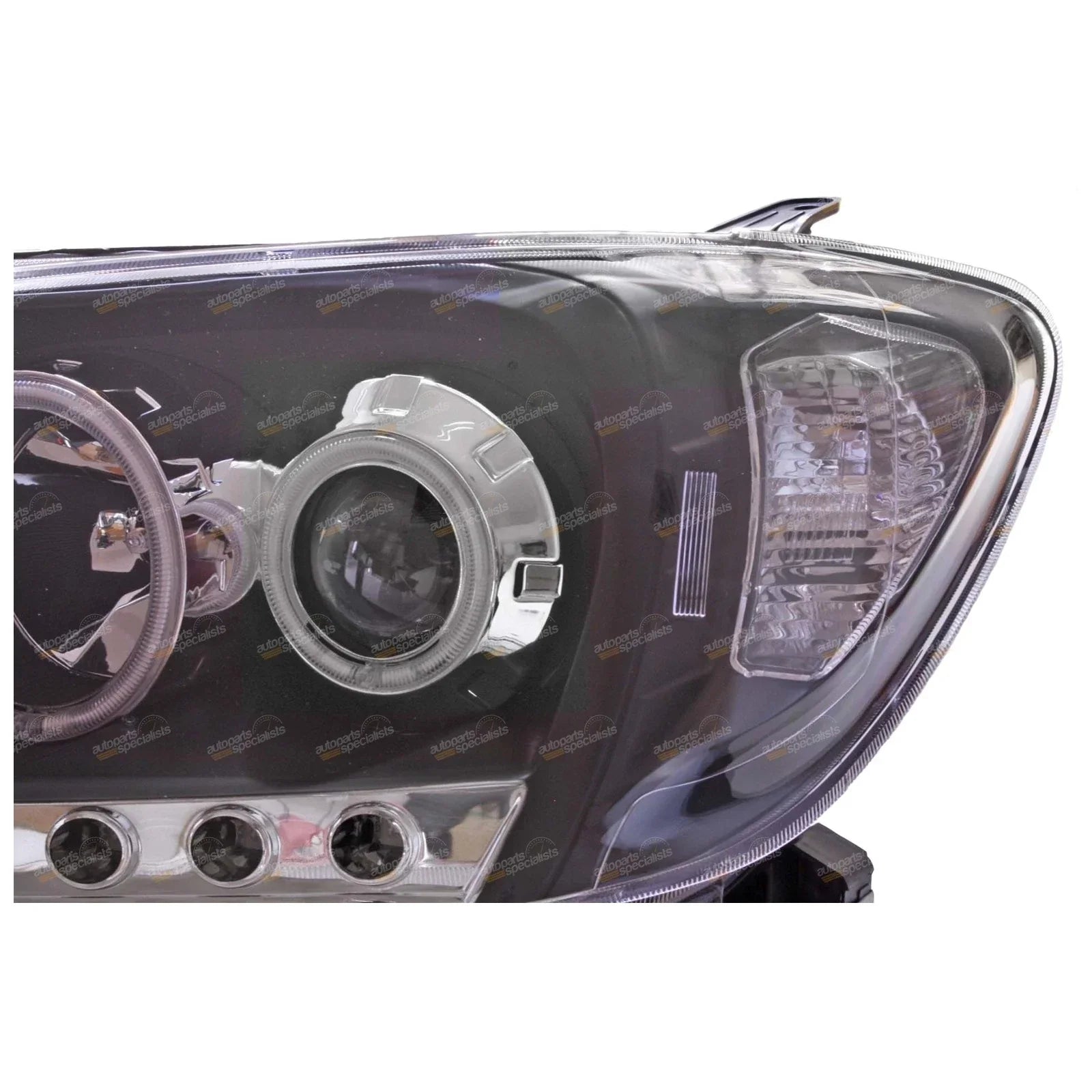 LED DRL Angel Eye Projector Headlights for Toyota Hilux (2005–2011)