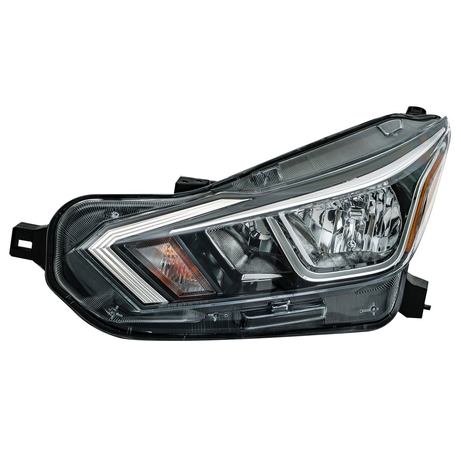 Headlight Assembly for Nissan Versa (2020–2021) LH Side Chrome Halogen