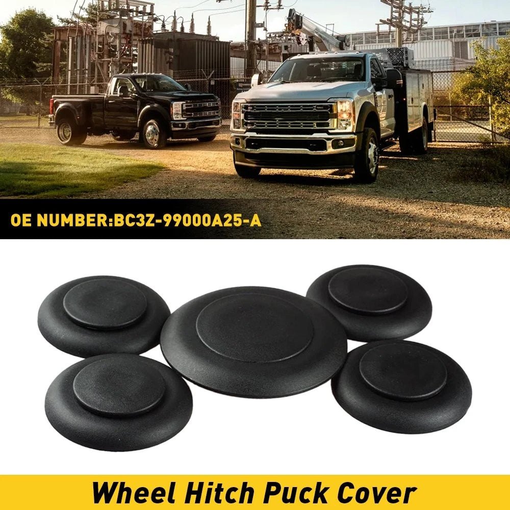 5th Wheel Puck Hitch Cover Plug Trim Ring Kit for Ford Super Duty (2011–2023)