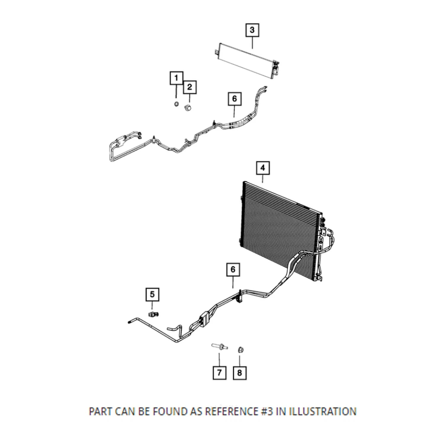 Genuine OEM Front Auto Transmission Oil Cooler for Dodge Durango (2015–2020)