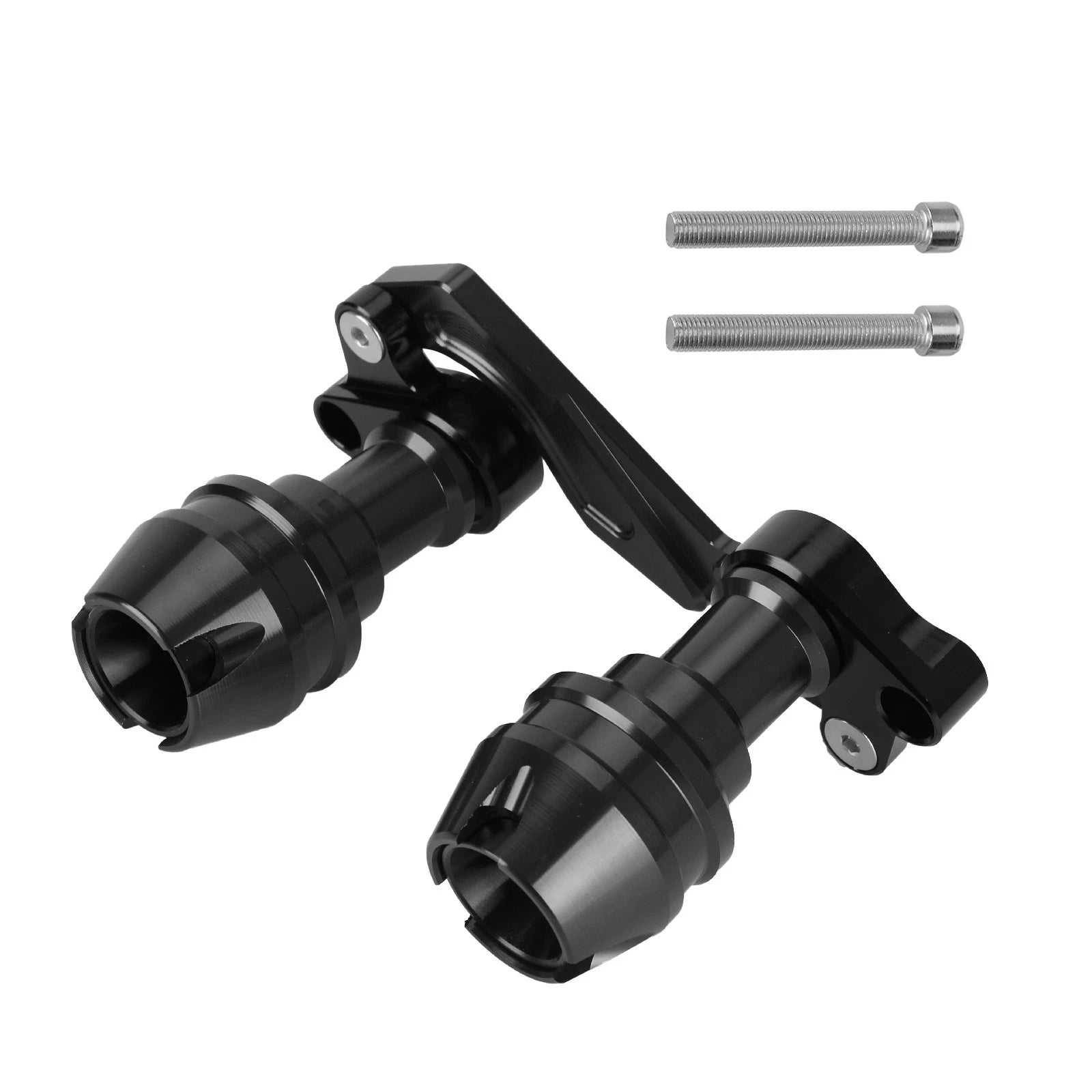 Crash Sliders for Yamaha NVX Aerox NMAX (2015–2019) - Aluminum Frame, Black
