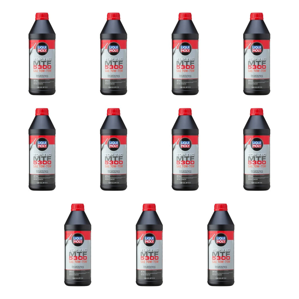 Set of 11 Liqui Moly Top Tec MTF 5300 70W-75W Gear Oil (1L each)