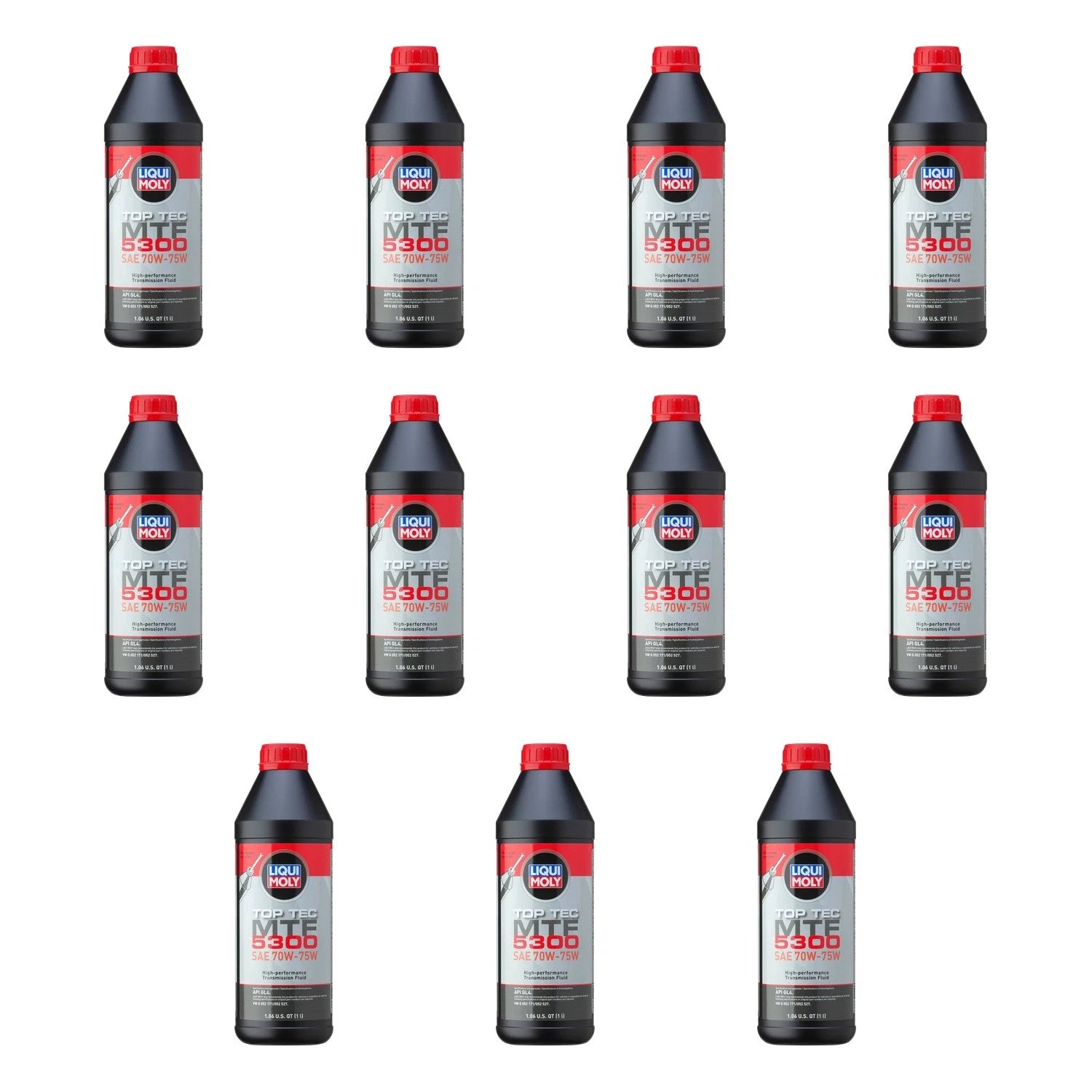 Set of 11 Liqui Moly Top Tec MTF 5300 70W-75W Gear Oil (1L each)