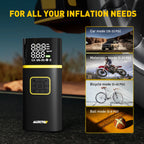 Portable Tire Inflator Air Compressor for Car Motorcycle with Digital Gauge
