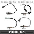 Set of 4 O2 Oxygen Sensors for Toyota Sienna (2012–2014) 3.5L