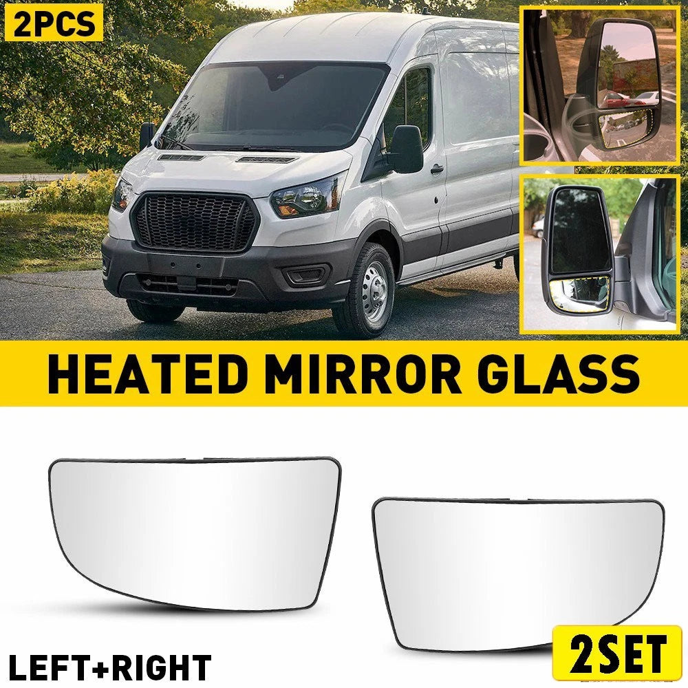 4X Mirror Glass Lower Convex for Ford Transit 150 250 HD (2015–2023)