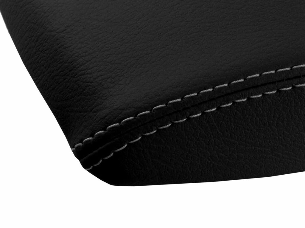 Leather Console Lid Armrest Cover for Honda Pilot (2009–2015) Gray Stitch