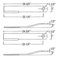2X Rotary Cutter Blades for King Kutter 266 305 502 6 600