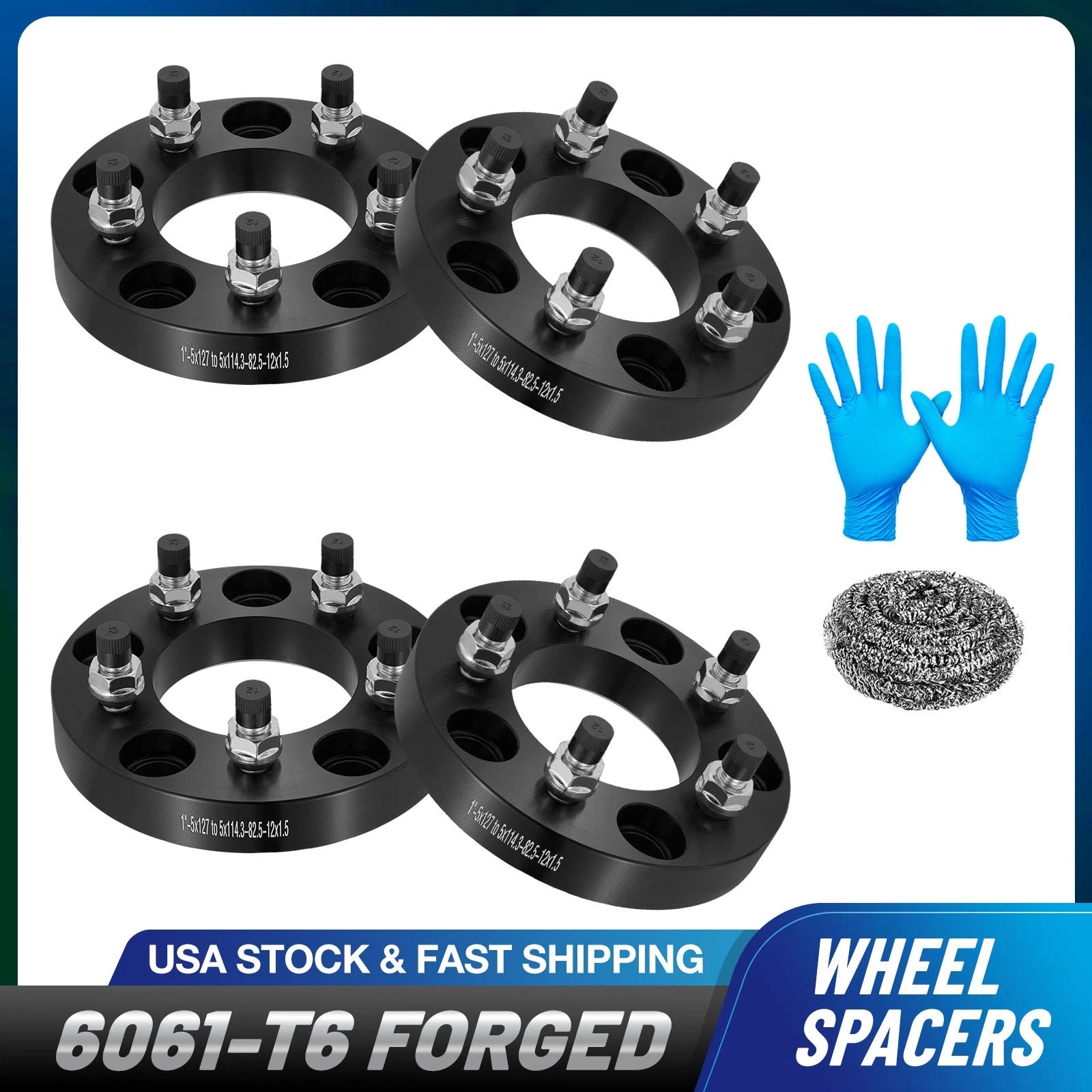 1" Wheel Adapters 5x127 to 5x114.3 for Dodge Journey GMC Safari