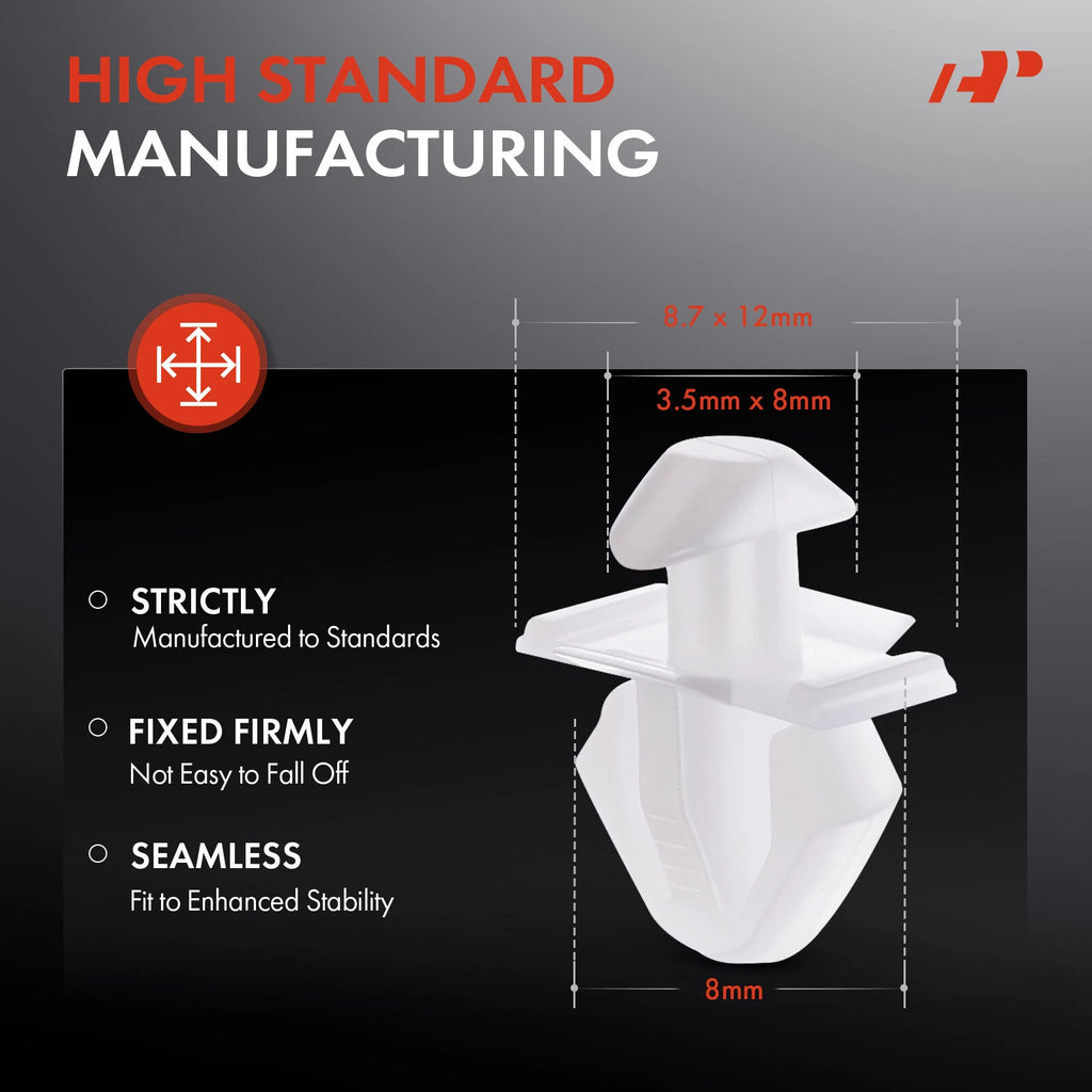 50Pcs Nylon Door & Rocker Panel Moulding Retainer Clip for Buick