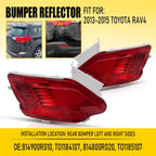 Set of 2 Rear Bumper Light Reflectors for Toyota RAV4 (2013–2015)