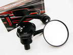 7/8" Black Round Universal Soko Handlebar End Mirrors for Motorcycle Rear View
