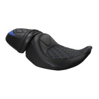 Driver Passenger Seat for Harley CVO Street Road Glide (2023–2024) Black Blue