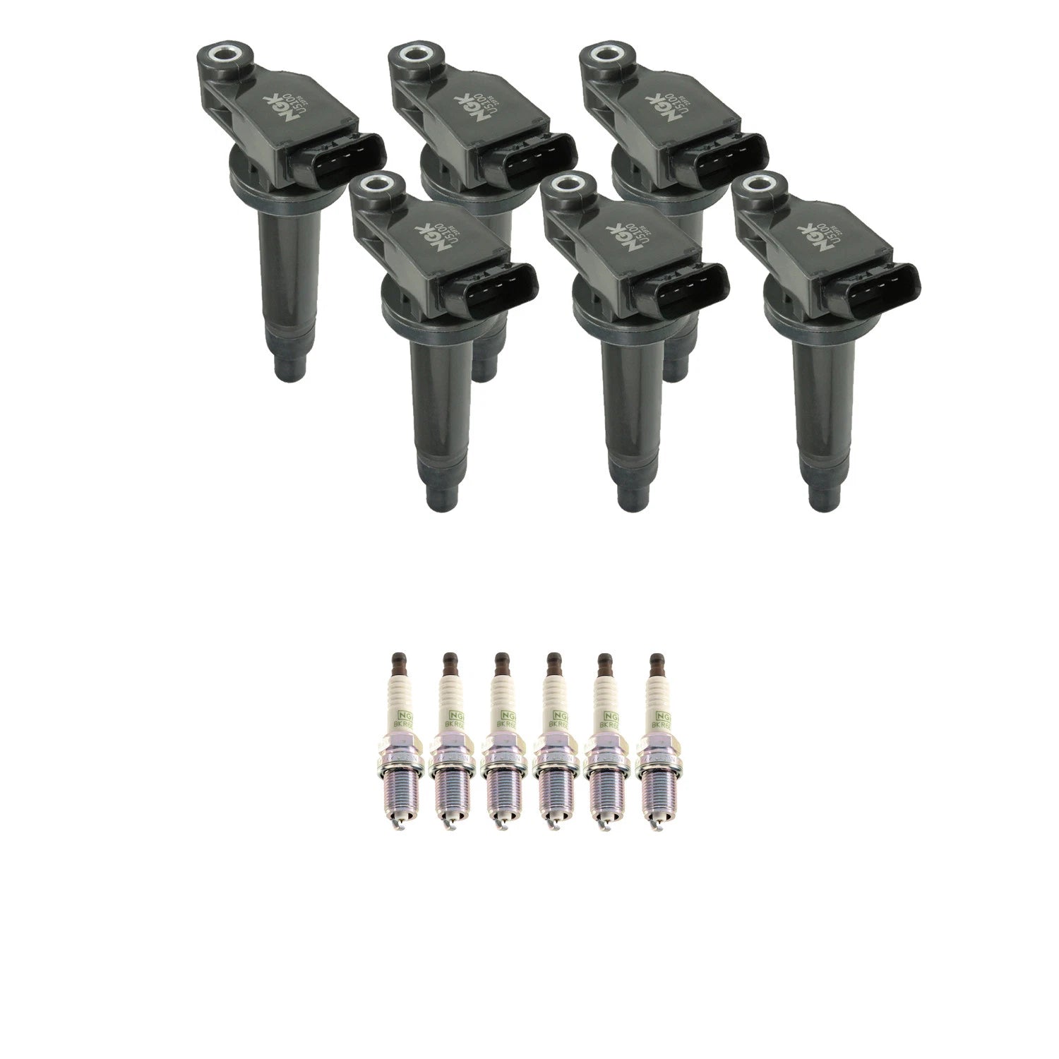 Set of 6 NGK Ignition Coils & Platinum Spark Plugs for Camry ES300 Sienna (1997–2006)