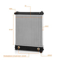 2-Row Aluminum Cooling Radiator for Freightliner M2 106/FS65 (2004–2008)