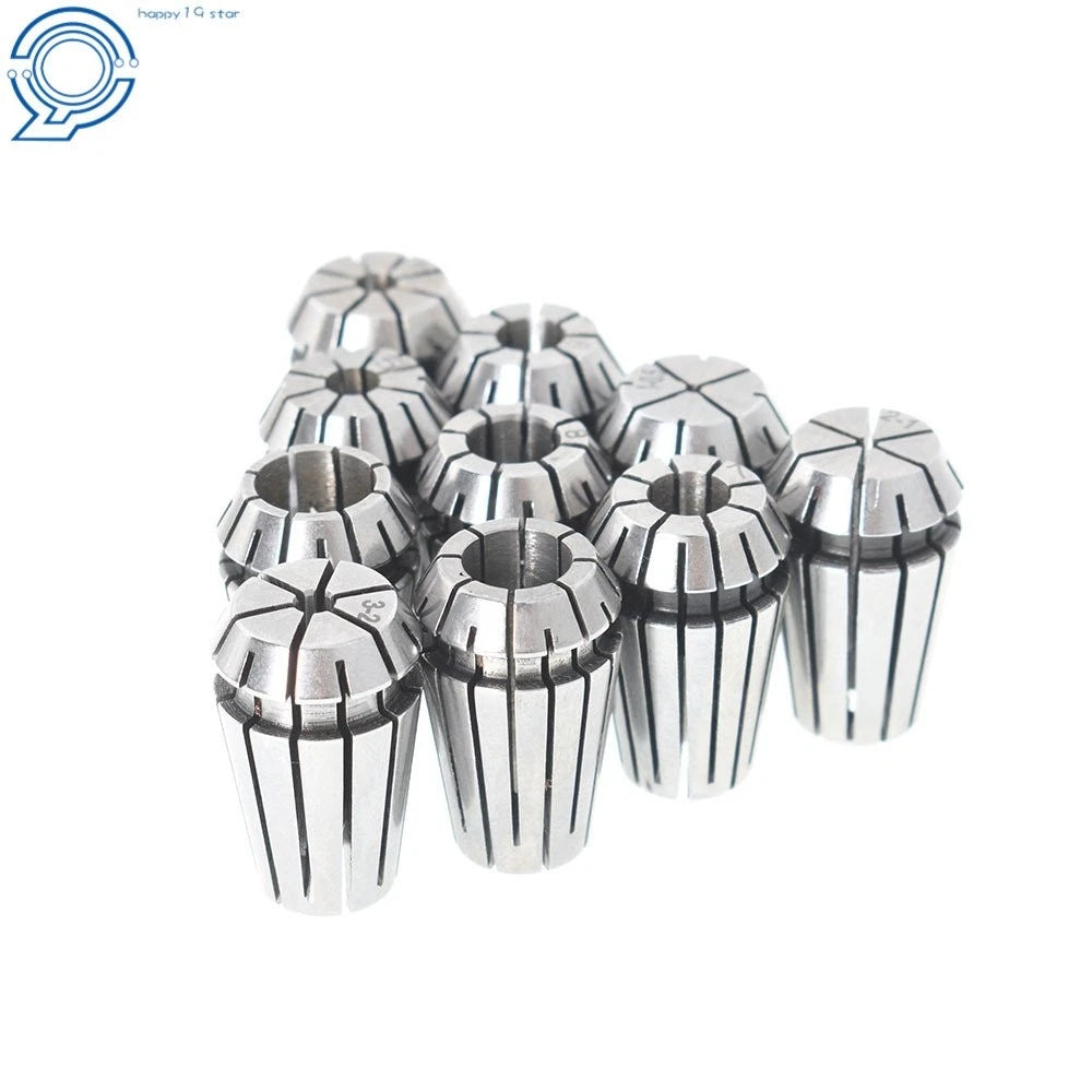 Set of 10 ER16 Spring Collets for CNC Milling Lathe Engraving Tool