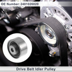 Drive Belt Idler Pulley for Kia Rio Hyundai (2006–2011) No. 2481026020