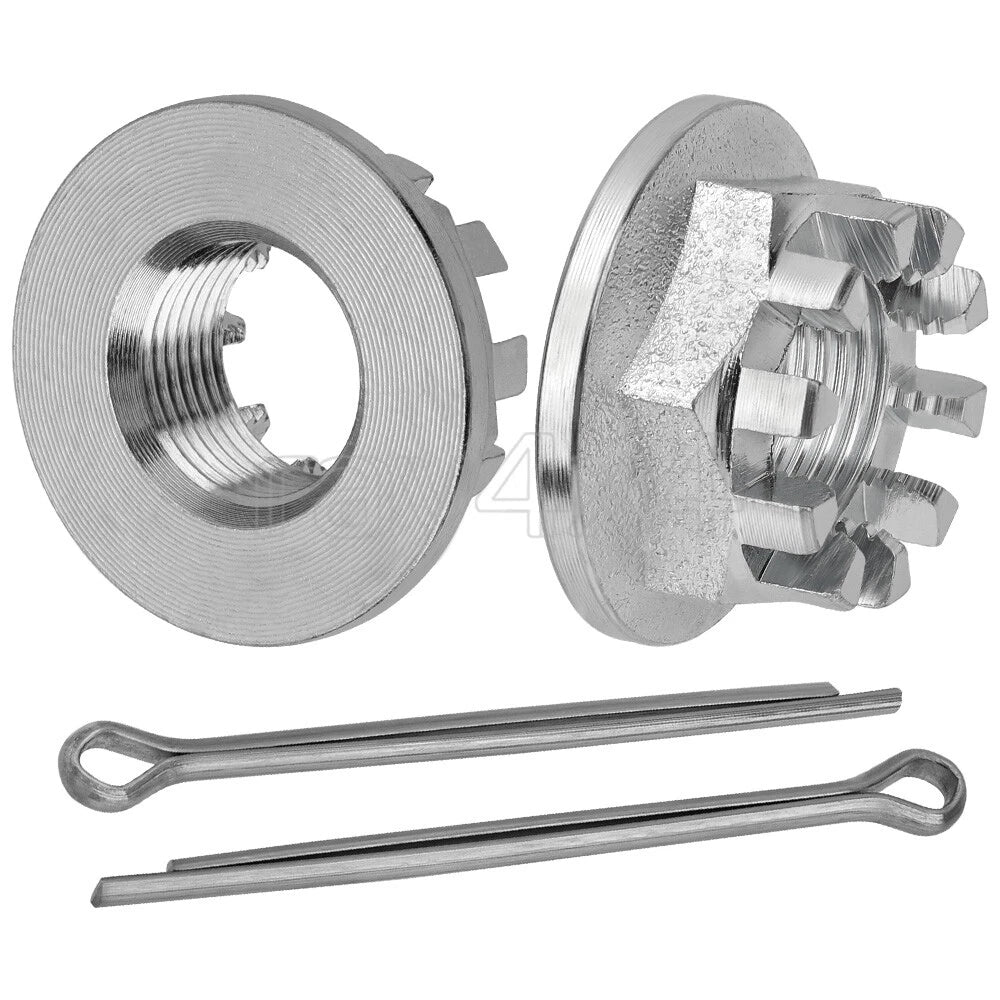2Pcs Rear Axle Castle Nuts for Honda TRX125 TRX200 TRX250 TRX300 TRX350 TRX400