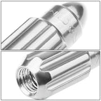 Set of 20 NRG Innovations M12x1.25 Bullet Shaped End Lug Nuts + Key for Universal