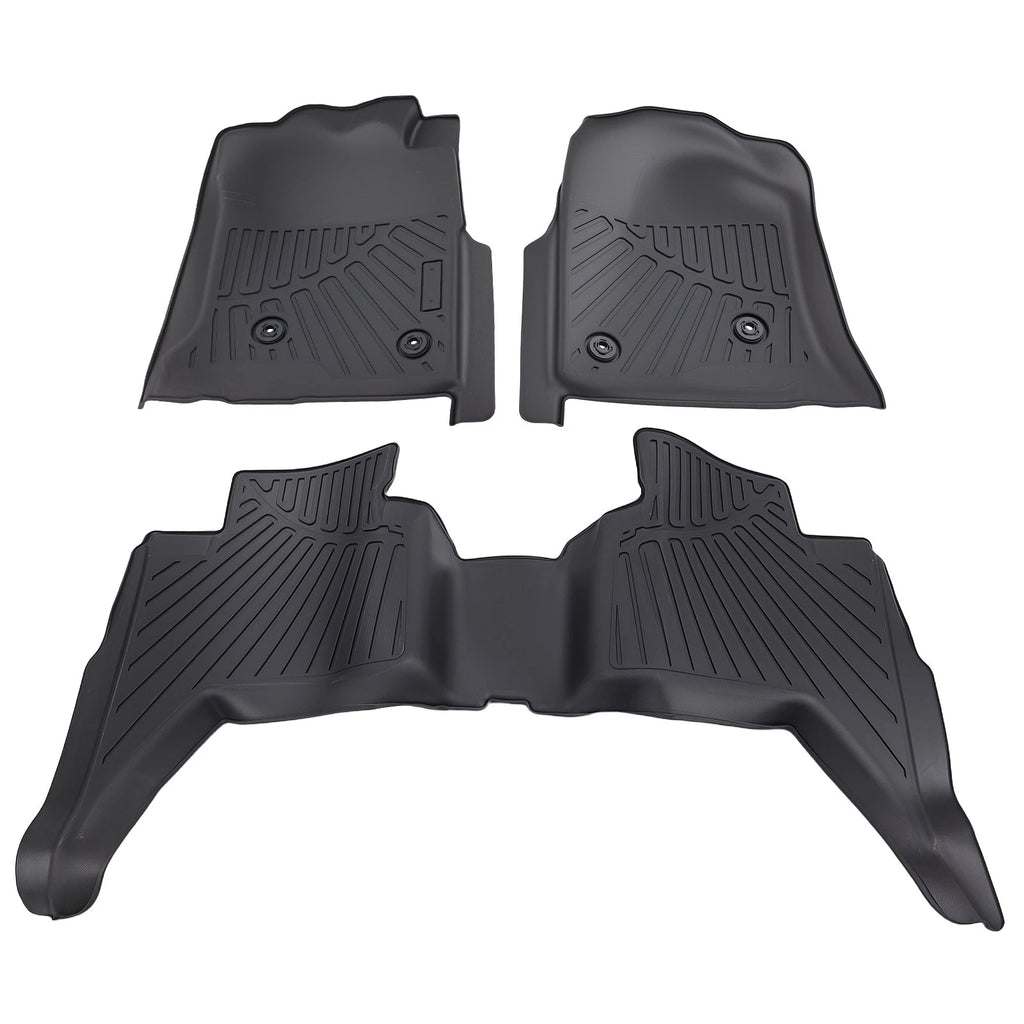 Set of 4 TPE Floor Mats for Toyota Tacoma Double Cab (2005–2015) Anti-Slip