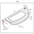 Left Rear Trunk Storage Panel Cover Clip for Mazda 3 Hatchback, CX-3 (2014-2023)