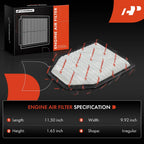 Engine & Activated Carbon Cabin Air Filter for Jeep Wrangler (2011-2017)