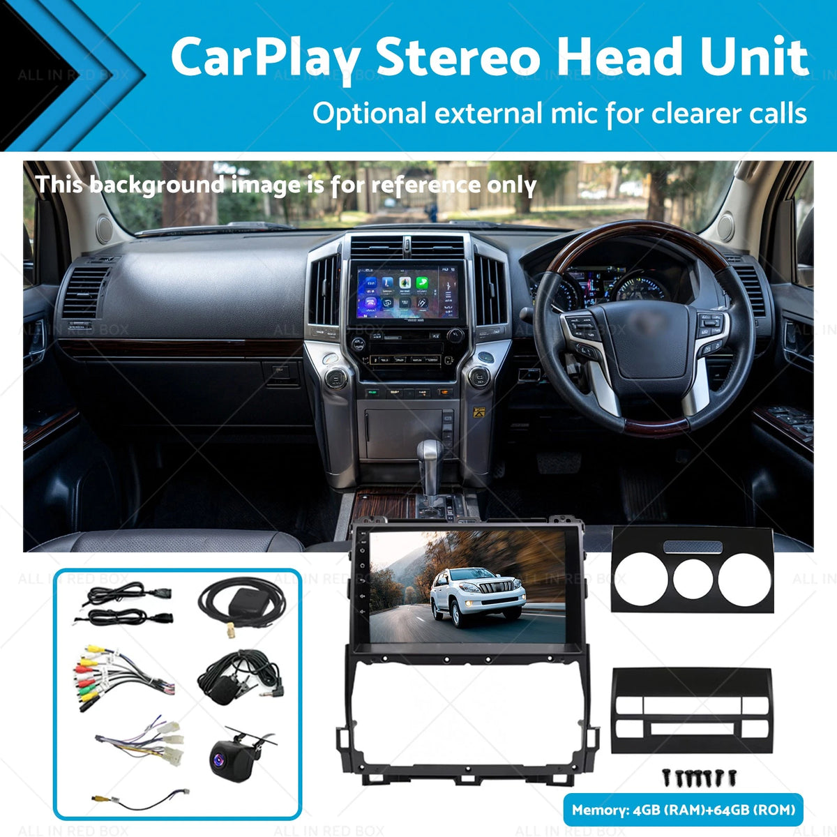 CarPlay Stereo Head Unit for Toyota Prado (2002–2009) Android 13 GPS 4+64G