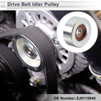 Drive Belt Idler Pulley for Mazda 3 BK (2003–2008) No.ZJ0115940 Rubber